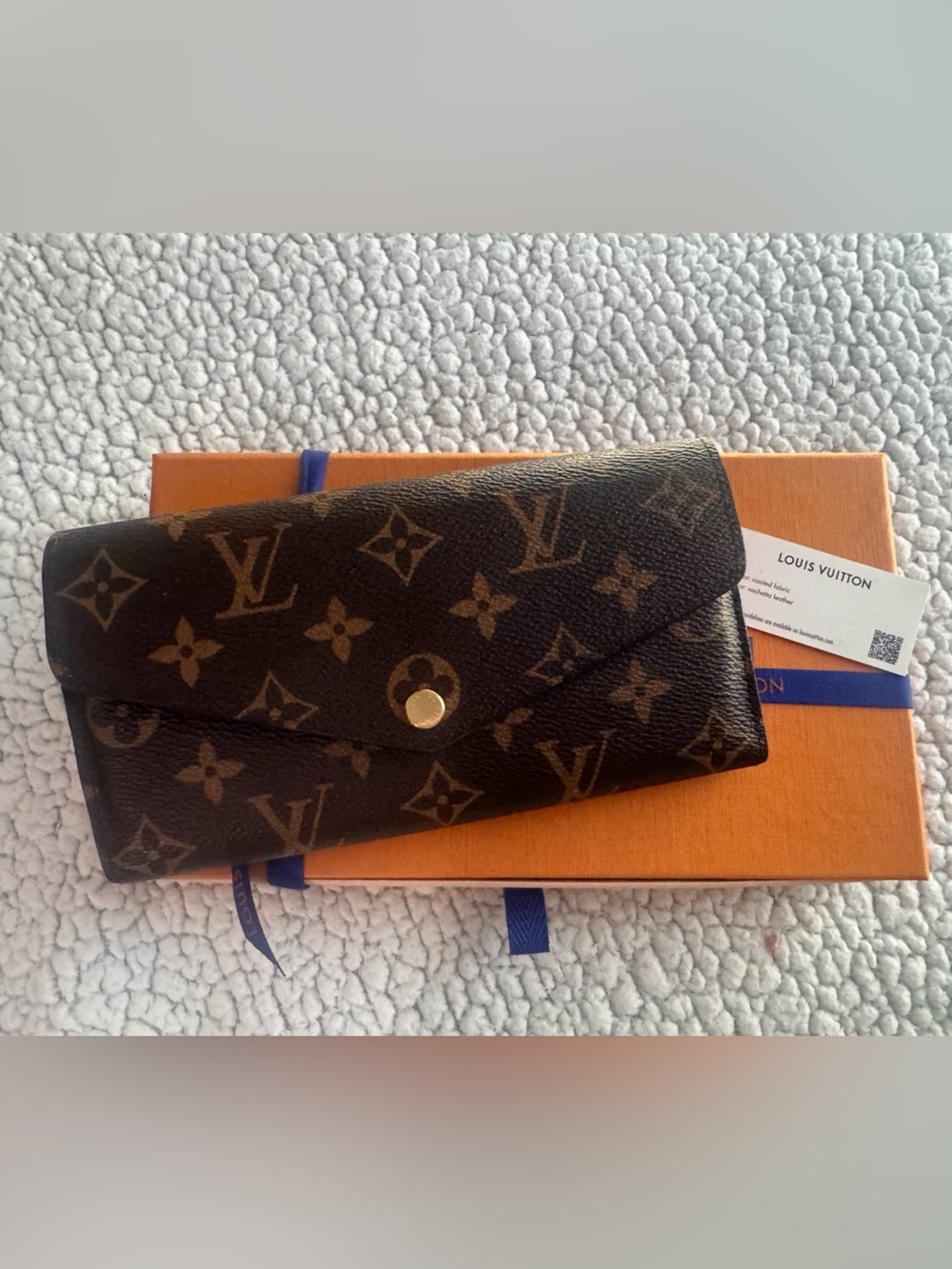 Louis Vuitton Monogram Canvas Brown and Gold Snap Wallet
